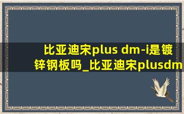 比亚迪宋plus dm-i是镀锌钢板吗_比亚迪宋plusdmi是全铝车身吗